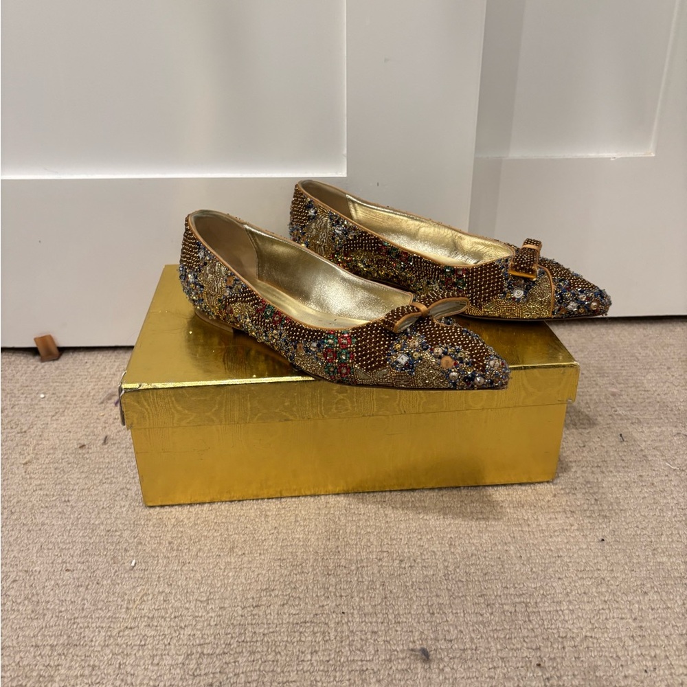 ****SOLD*** Sarah Flint The Woman in Gold Limited Edition Natalie Flats - Picture 4 of 16